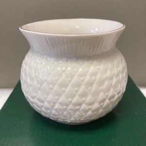 Belleek Pottery Votive Belleek Interantional Society - Irish Thistle